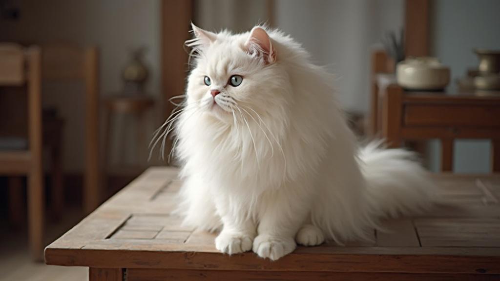 페르시안 고양이의 5가지 부드러운 매력과 관리법