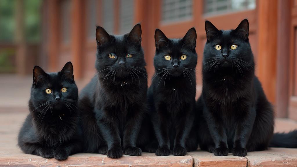 검은 고양이 종류 4가지: 자꾸만 빠져드는 매력