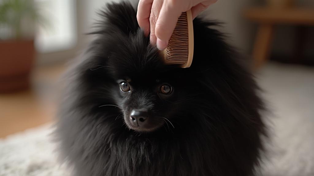 블랙포메라니안의 귀여운 매력과 풍성한 털 관리 팁