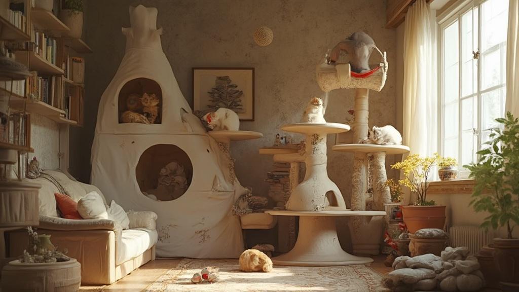 고양이 놀이터의 필수 구성 요소와 설치 팁