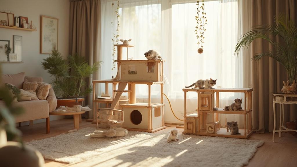 고양이 놀이터의 필수 구성 요소와 설치 팁