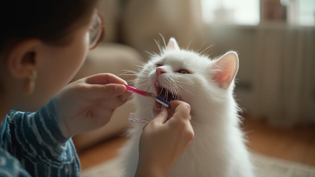 5단계로 배우는 고양이 양치질, 건강한 미소 만들기!